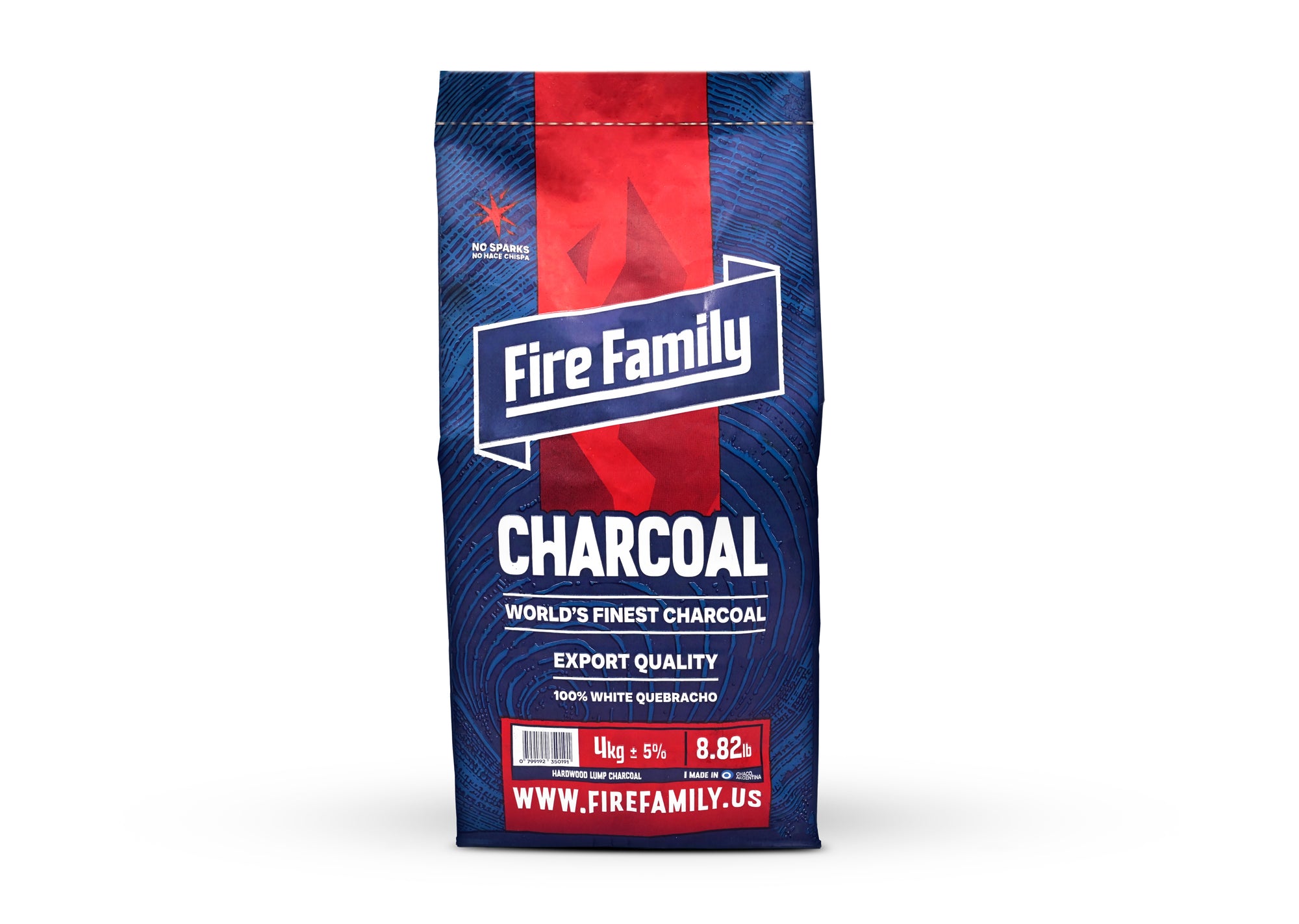 Charcoal Fire Family 8.82 libras | 100% Natural, White Quebracho Argentino.